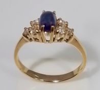 Brillant Saphir Damenring