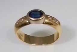 Brillant Saphir Damenring