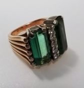 Turmalin Brillant Ring