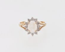Brillant Opal Damenring