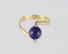 Lapis Lazuli Brillant Damenring