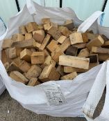 A TOTE BAG OF OFF CUT FIREWOOD NO VAT