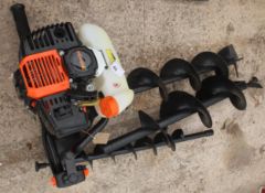 A NEW SHERPA POST BORER WITH 2 POST BORERS IN WORKING ORDER NO VAT