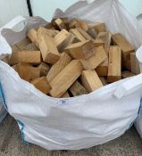 A TOTE BAG OF OFF CUT FIREWOOD NO VAT