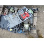 7NO ASSORTED AIR BREAKERS PLUS 2N0 BATTERY DRILLS.....THIS LOT IS SOLD UNDER THE AUCTIONEERS MARGIN