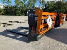 ( 1 ) UNUSED 2024 LANDHONOR PALLET FORK ATTACHMENT MODEL PF-11-3500G FOR UNIVERSAL SKID STEER
