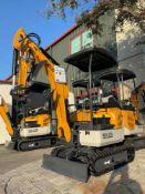 UNUSED 2025 SDLANCH MINI EXCAVATOR MODEL SDLE20; DIESEL POWERED: HYDRAULIC THUMB CLAMP; SIDE SWING