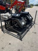 UNUSED 2025 HOLLOW WOOD GRABBER ATTACHMENT MODEL GY X-HWG72C FOR SKID STEER, APPROX WORKING WIDTH...