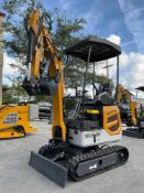 UNUSED SDLANCH MINI EXCAVATOR MODEL SDLE18P; GAS POWERED; RUBBER TRACKS, BUCKET WITH TEETH &