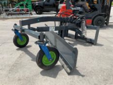 UNUSED 2025 GIYI GRADER W/ HYDRAULIC WHEELS MODEL GY-GR87 FOR SKID STEER LOADER, APPROX BLADE WIDTH