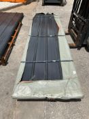 UNUSED 12FTGALVALUME STEEL SIDING ROOFING, APPROX 50 SHEETS IN STACK, APPROX12FT.x 38in