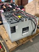 ( 1 ) ENERSYS FORKLIFT BATTERY; APPROXIMATELY 3120 LBS, APPROXIMATE DIMENSIONS 31 IN L X 25 IN W X