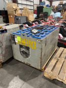 ( 1 ) FORKLIFT BATTERY; APPROXIMATELY 39 IN L X 25 IN W X 23 IN H; APPROXIMATELY 2295 LBS