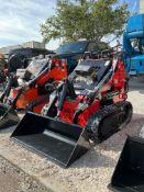 UNUSED 2025SDLOOL SKID STEER LOADER MODEL 380R, GAS POWERED, ELECTRIC START, RUBBER TRACKS, BUCKET