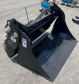 UNUSED 2025 GIYI 4-IN-1 BUCKET ATTACHMENT MODEL GY-XKH39F FOR MINI SKID STEER, APPROX 39in