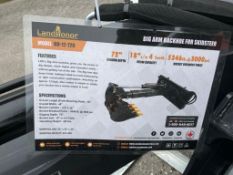 UNUSED 2025 LANDHONOR 72in BIG ARM BACKHOE ATTACHMENT MODEL BH-12-72DFOR UNIVERSAL SKID STEER