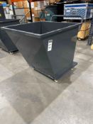 UNUSED 2025 IRANCH PUSH DUMP HOPPER ON WHEELS MODEL IRDH; HANDLE TO PUSH; MANUAL DUMP WITH LATCH;