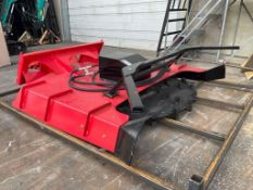 UNUSED 2025 GIYI DISC MULCHERATTACHMENT MODEL GY-DM39 FOR SKID STEER LOADER, APPROX DIA OF BLADE 39
