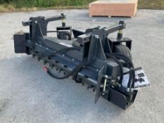 UNUSED 2025 LANDHONOR 72in POWER RAKE ATTACHMENT MODEL PR-12-72W FOR UNIVERSAL SKID STEER