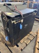 ( 1 ) FORKLIFT BATTERY; APPROXIMATE DIMENSIONS 31 IN L X 13 IN W X 24 H