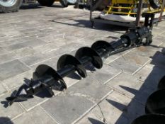 ( 1 ) UNUSED 2025 MIVA AUGER ATTACHMENT FOR EXCAVATOR, APPROX 8in DIA, FITS 1-3 TON EXCAVATOR