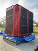 UNUSED DIESEL RADIATOR CO. MODEL DSII-19-01-090 HEAT EXCHANGER/ OIL COOLER, ( 2 ) 50 HP MOTORS,