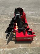 ( 1 ) UNUSED 2025 AUGER ATTACHMENT FOR SKID STEER, BITS APPROX 8in / 12in & 16in