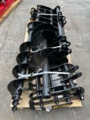 UNUSED 2025 MIVA MINI EXCAVATOR ATTACHMENT SET WHICH INCLUDES ( 1 ) BUCKET WITH TEETH ( 1 ) QUICK