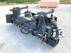 UNUSED 2025 LANDHONOR 72in POWER RAKE ATTACHMENT MODEL PR-12-72W FOR UNIVERSAL SKID STEER