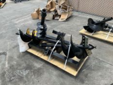 ( 1 ) UNUSED 2025 AUGER ATTACHMENT FOR SKID STEER, BITS APPROX 8in / 12in & 16in