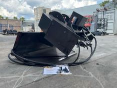 UNUSED 2025 GIYI FLAT STUMP GRINDER ATTACHMENT MODEL FSG26 FOR SKID STEER, APPROX BLADE DIA 26in