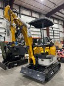 UNUSED 2025 SDLANCH MINI EXCAVATOR MODEL SDLE20; DIESEL POWERED: HYDRAULIC THUMB CLAMP; SIDE SWING