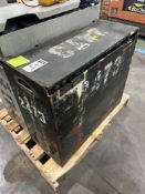 ( 1 ) FORKLIFT BATTERY; APPROXIMATE DIMENSIONS 31 IN L X 13 IN W X 27 H