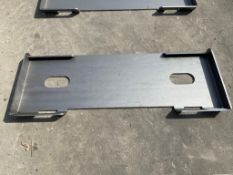 UNUSED 2025 MOUNTING PLATE FOR SKID STEER, APPROX 45in W