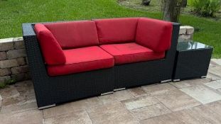 OUTDOOR LOVESEATCOUCH W/ TABLE
