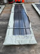 UNUSED 12FTGALVALUME STEEL SIDING ROOFING, APPROX 50 SHEETS IN STACK, APPROX12FT.x 38in
