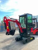 UNUSED 2025 VICSEC CRAWLER EXCAVATOR MODEL 13C, GAS POWERED,ENCLOSED CAB, RUBBER TRACKS, BUCKET W...