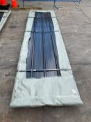 UNUSED 12FTGALVALUME STEEL SIDING ROOFING, APPROX 50 SHEETS IN STACK, APPROX12FT.x 38in