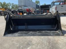 UNUSED 2025GIYI 4-IN-1 BUCKET ATTACHMENT MODEL GY-KH72F FOR SKID STEER, APPROX WORKING WIDTH 72in