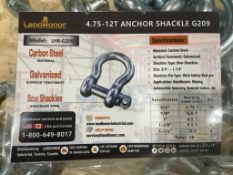 UNUSED LANDHONOR 4.75-12T ANCHOR SHACKLES MODEL LHR-G209, APPROX 38 PCS SET **FREE LOADING ASSISTAN