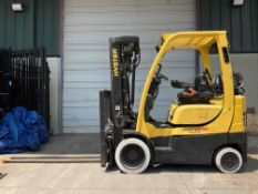 2019 HYSTER 50 FORTIS FORKLIFT MODEL S50FT, LP POWERED, MAX HEIGHT 240in, TILT, SIDE SHIFT,