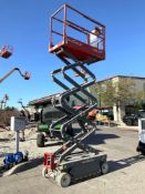 SKYJACK SCISSOR LIFT MODEL SJIII 3219, ELECTRIC, APPROX MAX PLATFORM HEIGHT