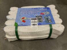 UNUSED HEAVY DUTY INDUSTRIAL POLYESTER LIFTING STRAP, 120 PAIRS, 20 PIECES, 1.2in X 9.8FT, 2200LBS