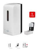 ( 10 ) AUTOMATIC HAND SOAP DISPENSER ZQ-SD10, WALL MOUNT, STAND INCLUDED IN BOX