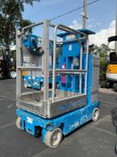 2016 GENIE GR12 ELECTRIC LIFT, APPROX. 12' HEIGHT CAPACITY, BUILT IN CHARGER