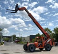 JLG SKYTRAK TELEHANDLER MODEL 8042, CUMMINS DIESEL, APPROX MAX CAPACITY 8000LBS, APPROX MAX HEIGH...