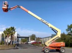 JLG BOOM LIFT MODEL M600JP; ELECTRIC POWERED; DIESEL GENERATORS; ALL WHEEL DRIVE, JIB BOOM AND