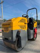 UNUSED GROUNDHOG VIBRATORY ROLLER MODEL RD14G, GAS POWERED,LOW HRS SHOWING, RUNS & OPERATES