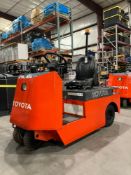 TOYOTA RIDE ONTUGGER MODEL CBT4, ELECTRIC, 48V, APPROX MAX DRAWBAR PULL 880LBS, NEEDS BATTERY& K