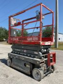 SKYJACK MODEL SJIII3219 SCISSOR LIFT; ELECTRIC POWERED; LOW HRS SHOWING, APPROX MAX PLATFORM HEIGHT